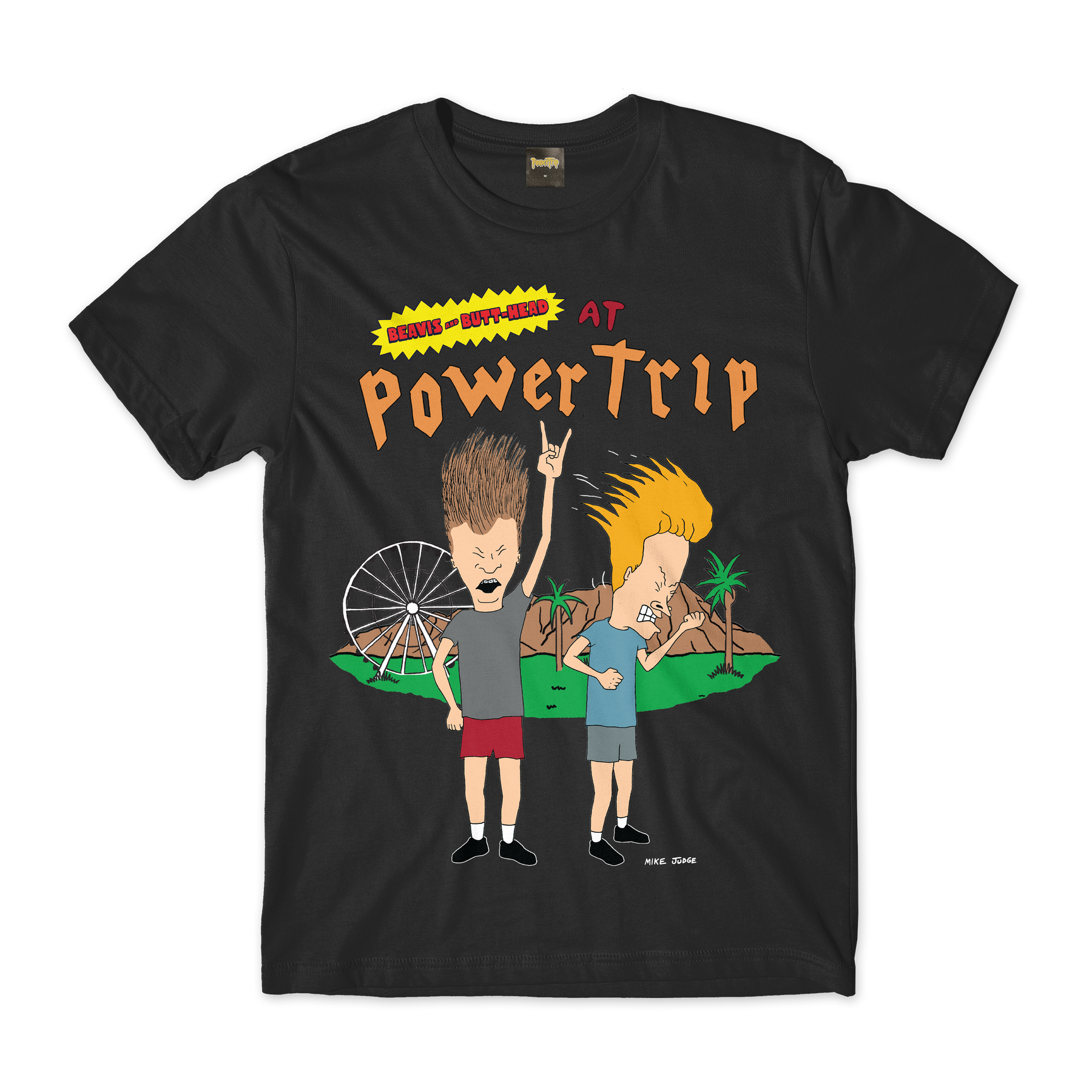 Beavis & Butthead Black S/S Tee Power Trip Festival